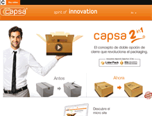 Tablet Screenshot of embalajescapsa.com